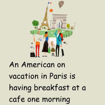 An American On Vacation In Paris