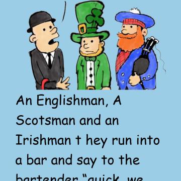 An Englishman A Scotsman An Irishman
