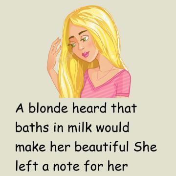 Blonde's Milk Bath