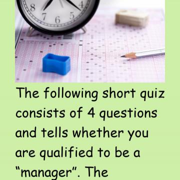 Exam For Managers