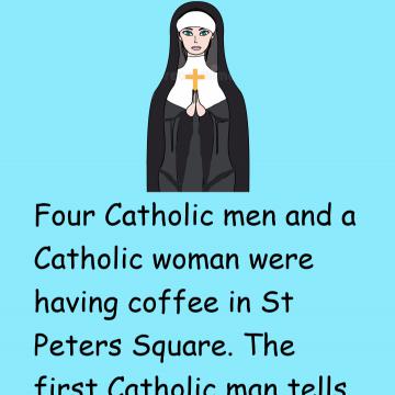 Four Catholic Men And A Catholic Woman