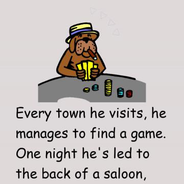 Funny Joke: He Manages To Find A Game
