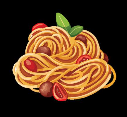 Italian Girl And Spaghetti
