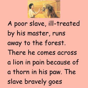 Lion And The Poor Slave