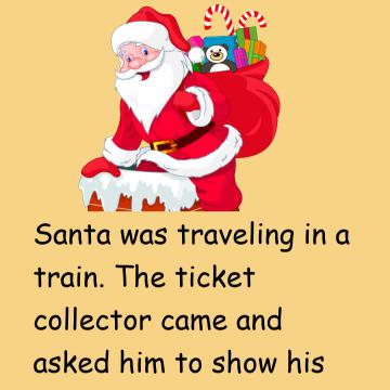 Santa In Train