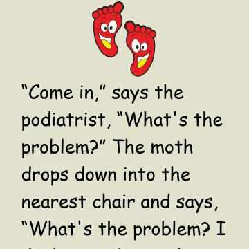 So A Moth Goes Into A Podiatrists Office