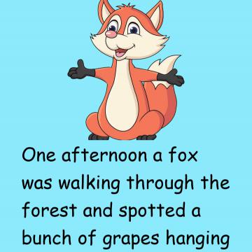 The Adventure Of The Fox And The Grape
