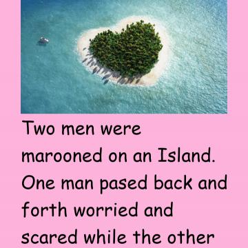 Two Mens Marooned On The Island